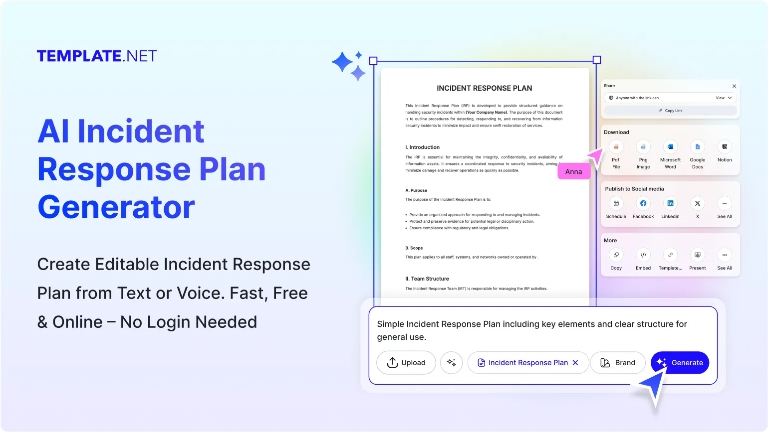 Free AI Incident Response Plan Generator, Free Incident Response Plan Maker Online